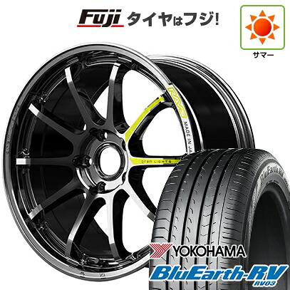 【パンク保証付き】【新品国産車用5穴100】 夏タイヤ ホイール4本セット 225/40R19 ヨコハマ ブルーアース RV-03 RAYS レイズ グラムライツ 57NR LIMITED 8.5J 19インチ(送料無料)
