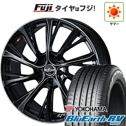 【パンク保証付き】【新品国産車用5穴114.3】 夏タイヤ ホイール4本セット 205/55R16 ヨコハマ ブルーアース RV-03 WEDS ウェッズ レオニス JG BK/SCマシニング 6.5J 16インチ(送料無料)｜フジ スペシャルセレクション 87,010円