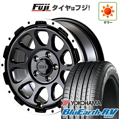 【パンク保証付き】【新品国産車用5穴114.3】 夏タイヤ ホイール4本セット 225/65R17 ヨコハマ ブルーアース RV-03 モーターファーム ファームD10 7J 17インチ(送料無料)｜フジ スペシャルセレクション