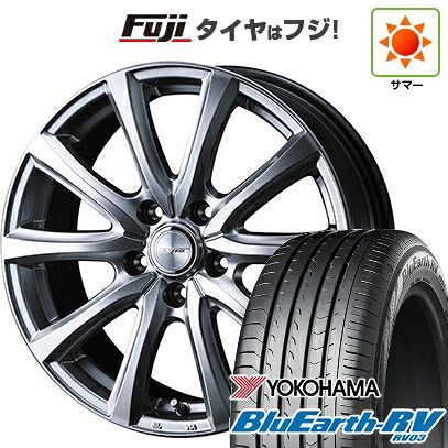 【パンク保証付き】【新品国産車用5穴114.3】 夏タイヤ ホイール4本セット 205/55R16 ヨコハマ ブルーアース RV-03 WEDS ウェッズ ジョーカー スマッシュ 6.5J 16インチ(送料無料)