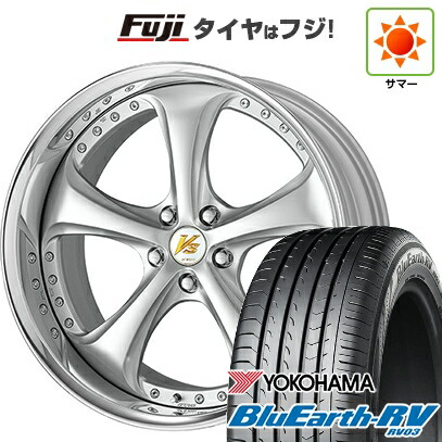 【パンク保証付き】【新品国産車用5穴100】 夏タイヤ ホイール4本セット 245/45R19 ヨコハマ ブルーアース RV-03 WORK ワーク VS VS-KF# 7.5J 19インチ(送料無料)