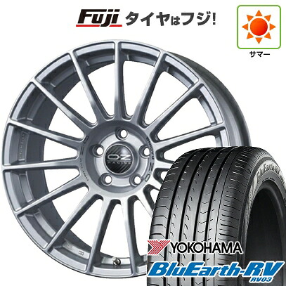 【パンク保証付き】【新品国産車用5穴114.3】 夏タイヤ ホイール4本セット 215/60R17 ヨコハマ ブルーアース RV-03 OZ スーパーツーリズモ LM 7.5J 17インチ(送料無料)