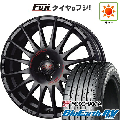 【パンク保証付き】【新品国産車用5穴114.3】 夏タイヤ ホイール4本セット 215/60R17 ヨコハマ ブルーアース RV-03 OZ スーパーツーリズモ GT 7J 17インチ(送料無料)