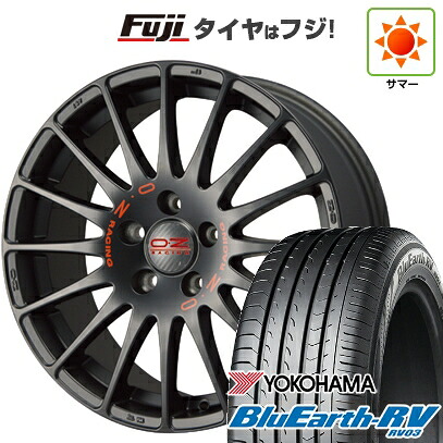 【パンク保証付き】【新品国産車用5穴114.3】 夏タイヤ ホイール4本セット 225/60R17 ヨコハマ ブルーアース RV-03 OZ スーパーツーリズモ GT 7.5J 17インチ(送料無料)