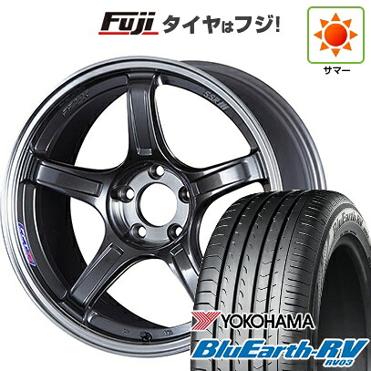 【パンク保証付き】【新品国産車用5穴114.3】 夏タイヤ ホイール4本セット 215/45R18 ヨコハマ ブルーアース RV-03 SSR GT GTX03 7.5J 18インチ(送料無料)