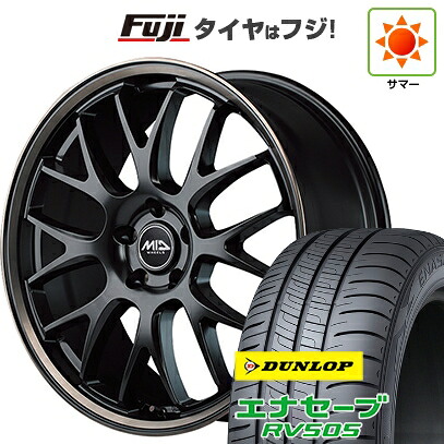 【新品国産車用5穴114.3】 夏タイヤ ホイール4本セット 225/45R18 ダンロップ エナセーブ RV505 MID WHEELS MID EXCLUSIVE 820F 7J 18インチ(送料無料)