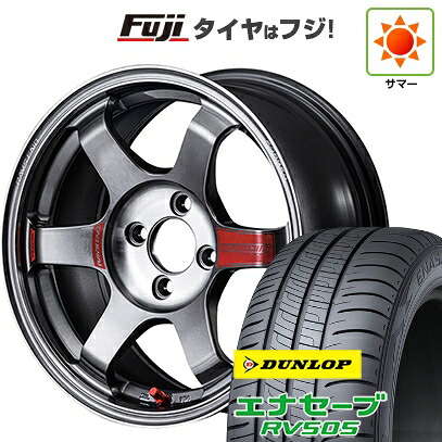 【新品国産車用5穴114.3】 夏タイヤ ホイール4本セット 225/60R17 ダンロップ エナセーブ RV505 RAYS レイズ ボルクレーシング TE37 サーガ SL 7.5J 17インチ(送料無料)