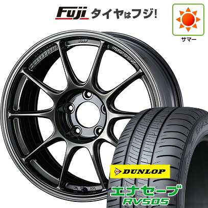 【新品国産車用5穴114.3】 夏タイヤ ホイール4本セット 215/60R17 ダンロップ エナセーブ RV505 WEDS ウェッズスポーツ TC-105X 7.5J 17インチ(送料無料)