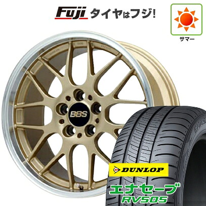 【新品国産車用5穴114.3】 夏タイヤ ホイール4本セット 215/50R17 ダンロップ エナセーブ RV505 BBS JAPAN RG-R 7J 17インチ(送料無料)
