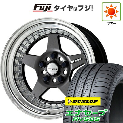 【新品国産車用5穴114.3】 夏タイヤ ホイール4本セット 205/60R16 ダンロップ エナセーブ RV505 WORK ワーク マイスター CR01 6.5J 16インチ(送料無料)|フジ スペシャルセレクション