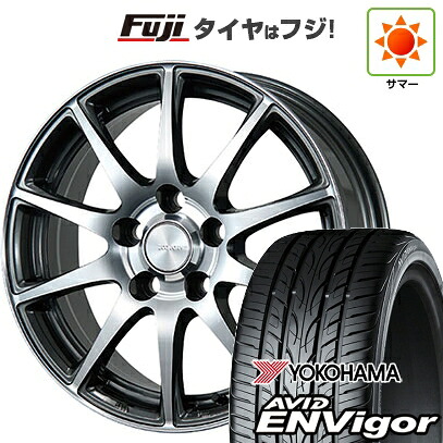 【新品国産車用5穴114.3】 夏タイヤ ホイール4本セット 225/45R18 ヨコハマ エイビッド エンビガーS321 ブリヂストン エコフォルム CRS23 7J 18インチ(送料無料)