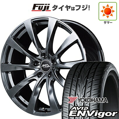 【新品国産車用5穴114.3】 夏タイヤ ホイール4本セット 235/55R19 ヨコハマ エイビッド エンビガーS321 MID WHEELS レフィナーダ モーション2 トヨタ・レクサス車専用 8J 19インチ(送料無料)|フジ スペシャルセレクション