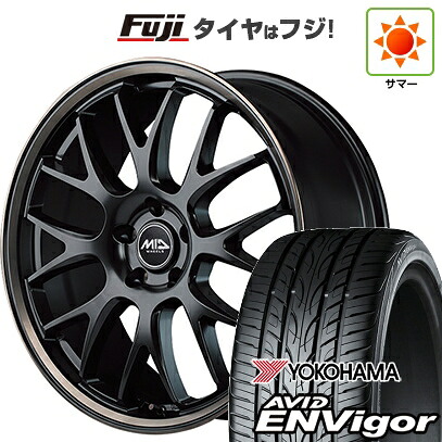【新品国産車用5穴114.3】 夏タイヤ ホイール4本セット 225/45R18 ヨコハマ エイビッド エンビガーS321 MID WHEELS MID EXCLUSIVE 820F 7J 18インチ(送料無料)