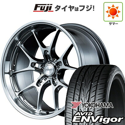 【新品国産車用5穴114.3】 夏タイヤ ホイール4本セット 245/40R20 ヨコハマ エイビッド エンビガーS321 RAYS レイズ ボルクレーシング G025 LC 8.5J 20インチ(送料無料)
