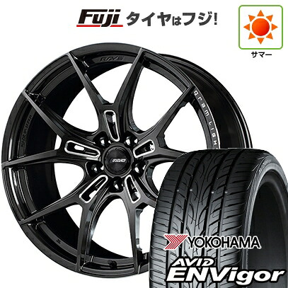 【新品国産車用5穴114.3】 夏タイヤ ホイール4本セット 225/45R19 ヨコハマ エイビッド エンビガーS321 RAYS レイズ グラムライツ 57FXZ 8.5J 19インチ(送料無料)｜フジ スペシャルセレクション