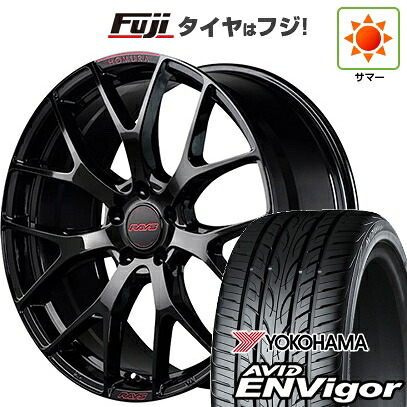 【新品国産車用5穴114.3】 夏タイヤ ホイール4本セット 235/50R18 ヨコハマ エイビッド エンビガーS321 RAYS レイズ ホムラ 2X7FT SPEC-M 7.5J 18インチ(送料無料)