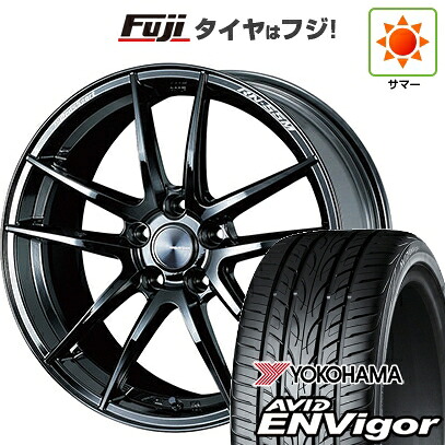 【新品国産車用5穴114.3】 夏タイヤ ホイール4本セット 225/55R18 ヨコハマ エイビッド エンビガーS321 WEDS ウェッズスポーツ RN-55M 8J 18インチ(送料無料)