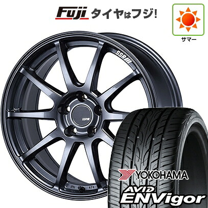 【新品国産車用5穴100】 夏タイヤ ホイール4本セット 225/55R18 ヨコハマ エイビッド エンビガーS321 SSR GT GTV02 グラファイトガンメタ【限定】 7.5J 18インチ(送料無料)｜フジ スペシャルセレクション
