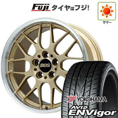 【新品国産車用5穴114.3】 夏タイヤ ホイール4本セット 225/55R18 ヨコハマ エイビッド エンビガーS321 BBS JAPAN RG-R 8J 18インチ(送料無料)