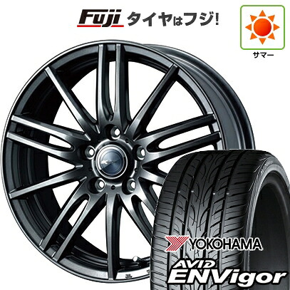 【新品国産車用5穴114.3】 夏タイヤ ホイール4本セット 225/45R18 ヨコハマ エイビッド エンビガーS321 WEDS ウェッズ ザミック ティート 7.5J 18インチ(送料無料)｜フジ スペシャルセレクション