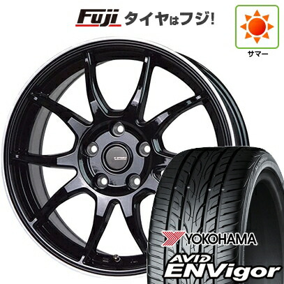 【新品国産車用5穴100】 夏タイヤ ホイール4本セット 215/45R17 ヨコハマ エイビッド エンビガーS321 ホットスタッフ ジースピード P-06【限定】 7J 17インチ(送料無料)