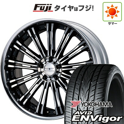 【新品国産車用5穴114.3】 夏タイヤ ホイール4本セット 245/35R21 ヨコハマ エイビッド エンビガーS321 WALD ヴァルド レノヴァティオ 2P R12-C 9J 21インチ(送料無料)