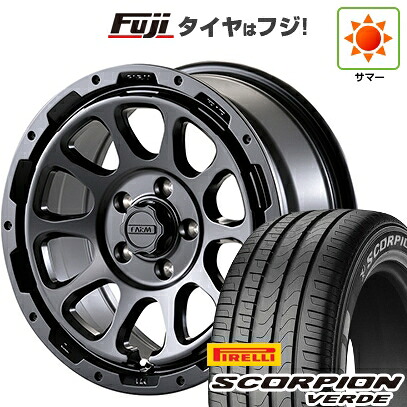 【新品】デリカD5 夏タイヤ ホイール4本セット 215/70R16 ピレリ スコーピオン ヴェルデ モーターファーム ファームD10 7J 16インチ(送料無料)