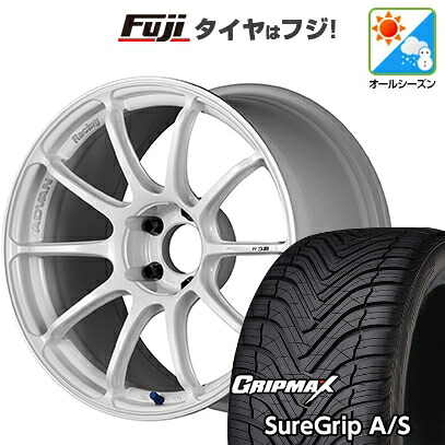 【新品国産車用5穴100】 オールシーズンタイヤ ホイール4本セット 225/55R18 グリップマックス シュアグリップ オールシーズン(限定) ヨコハマ アドバンレーシング RSIII 8J 18インチ(送料無料)｜フジ スペシャルセレクション