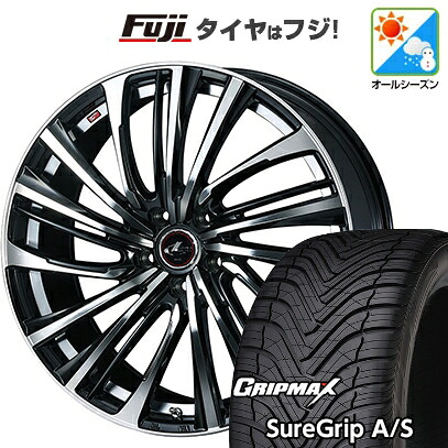 【新品国産車用5穴114.3】 オールシーズンタイヤ ホイール4本セット 235/60R18 グリップマックス シュアグリップ オールシーズン(限定) WEDS ウェッズ レオニス FS 7J 18インチ(送料無料) 95,480円