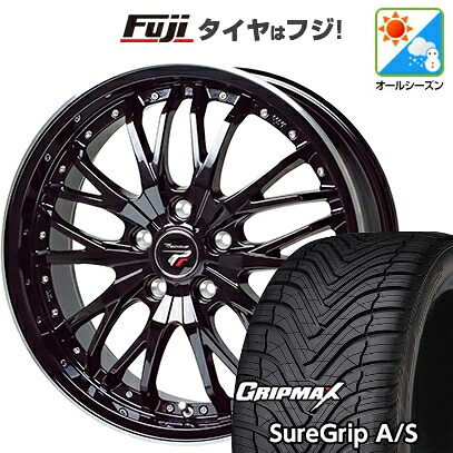 【新品国産車用5穴114.3】 オールシーズンタイヤ ホイール4本セット 225/55R18 グリップマックス シュアグリップ オールシーズン(限定) ホットスタッフ プレシャス HM-3 7J 18インチ(送料無料)|フジ スペシャルセレクション