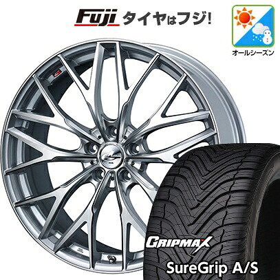 【新品国産車用5穴114.3】 オールシーズンタイヤ ホイール4本セット 225/45R19 グリップマックス シュアグリップ オールシーズン(限定) WEDS ウェッズ レオニス MX 7J 19インチ(送料無料)｜フジ スペシャルセレクション