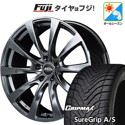 【新品国産車用5穴114.3】 オールシーズンタイヤ ホイール4本セット 225/40R19 グリップマックス シュアグリップ オールシーズン(限定) MID WHEELS レフィナーダ モーション2 トヨタ・レクサス車専用 8J 19インチ(送料無料)