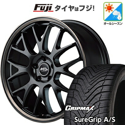 【新品国産車用5穴114.3】 オールシーズンタイヤ ホイール4本セット 215/50R18 グリップマックス シュアグリップ オールシーズン(限定) MID WHEELS MID EXCLUSIVE 820F 7J 18インチ(送料無料)｜フジ スペシャルセレクション