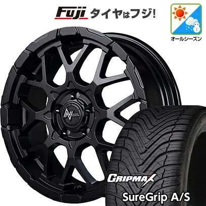 【新品国産車用5穴114.3】 オールシーズンタイヤ ホイール4本セット 235/60R18 グリップマックス シュアグリップ オールシーズン(限定) MID WHEELS NITRO POWER M28 バレットS 7J 18インチ(送料無料) 102,150円