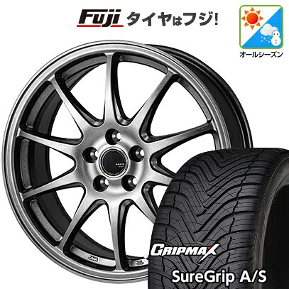 【新品国産車用5穴114.3】 オールシーズンタイヤ ホイール4本セット 225/40R18 グリップマックス シュアグリップ オールシーズン(限定) モンツァ ZACK JP-202 8J 18インチ(送料無料)|フジ スペシャルセレクション