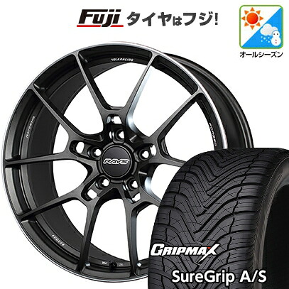 【新品国産車用5穴100】 オールシーズンタイヤ ホイール4本セット 225/40R18 グリップマックス シュアグリップ オールシーズン(限定) RAYS レイズ ボルクレーシング G025 8.5J 18インチ(送料無料)