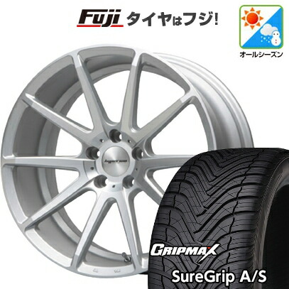 【新品国産車用5穴114.3】 オールシーズンタイヤ ホイール4本セット 225/40R18 グリップマックス シュアグリップ オールシーズン(限定) MLJ ハイペリオン CVX 8J 18インチ(送料無料)