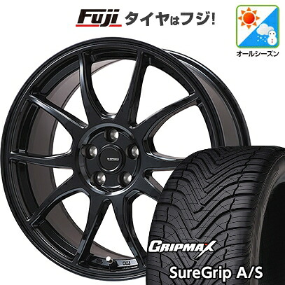 【新品国産車用5穴100】 オールシーズンタイヤ ホイール4本セット 225/55R18 グリップマックス シュアグリップ オールシーズン(限定) ホットスタッフ ジースピード G-06【限定】 7.5J 18インチ(送料無料)｜フジ スペシャルセレクション