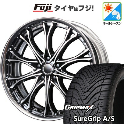 【新品国産車用5穴100】 オールシーズンタイヤ ホイール4本セット 225/40R19 グリップマックス シュアグリップ オールシーズン(限定) エムズスピード JJクロモ フルリバースリム 8J 19インチ(送料無料) 144,800円