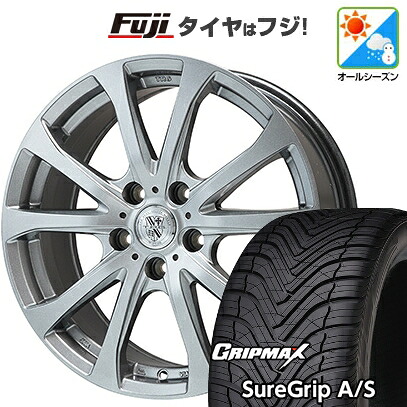 【新品国産車用5穴114.3】 オールシーズンタイヤ ホイール4本セット 215/50R18 グリップマックス シュアグリップ オールシーズン(限定) ビッグウエイ TRG-バーンII 7.5J 18インチ(送料無料)|フジ スペシャルセレクション