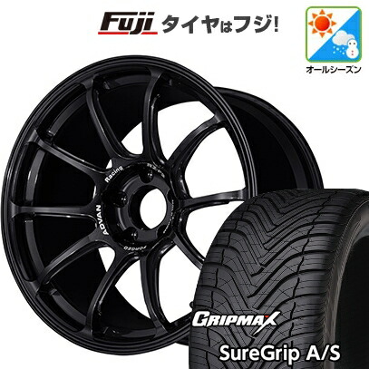 【新品国産車用5穴114.3】 オールシーズンタイヤ ホイール4本セット 225/40R18 グリップマックス シュアグリップ オールシーズン(限定) ヨコハマ アドバンレーシング RZ-F2 8J 18インチ(送料無料)