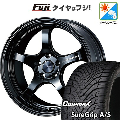 【新品国産車用5穴114.3】 オールシーズンタイヤ ホイール4本セット 225/40R18 グリップマックス シュアグリップ オールシーズン(限定) WEDS ウェッズスポーツ RN-05M 8J 18インチ(送料無料)
