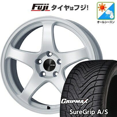 【新品国産車用5穴100】 オールシーズンタイヤ ホイール4本セット 225/40R19 グリップマックス シュアグリップ オールシーズン(限定) ENKEI エンケイ PerformanceLine PF05 8J 19インチ(送料無料)｜フジ スペシャルセレクション