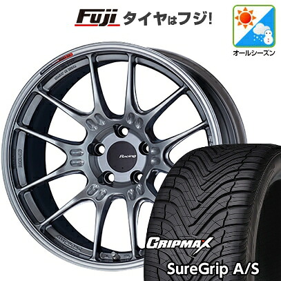 【新品国産車用5穴100】 オールシーズンタイヤ ホイール4本セット 225/40R19 グリップマックス シュアグリップ オールシーズン(限定) ENKEI エンケイ Racing GTC02 7.5J 19インチ(送料無料)|フジ スペシャルセレクション