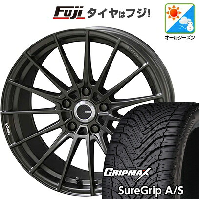 【新品国産車用5穴100】 オールシーズンタイヤ ホイール4本セット 225/40R18 グリップマックス シュアグリップ オールシーズン(限定) ENKEI エンケイ TUNING FC01 8.5J 18インチ(送料無料) 90,145円