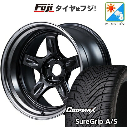 【新品国産車用5穴114.3】 オールシーズンタイヤ ホイール4本セット 225/40R18 グリップマックス シュアグリップ オールシーズン(限定) RAYS レイズ ボルクレーシング 21C spec-PW 8.5J 18インチ(送料無料)