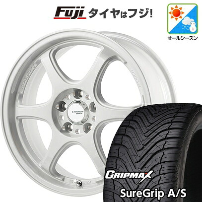 【新品国産車用5穴114.3】 オールシーズンタイヤ ホイール4本セット 235/60R18 グリップマックス シュアグリップ オールシーズン(限定) ゴジゲン PROレーサー キャノンボール 7.5J 18インチ(送料無料)