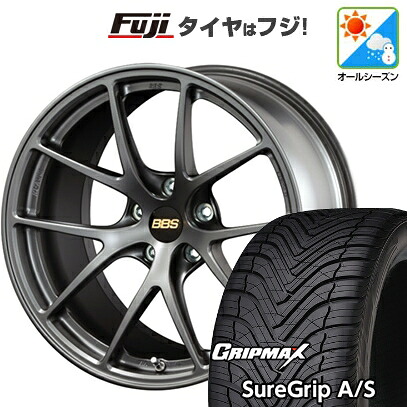 【新品国産車用5穴114.3】 オールシーズンタイヤ ホイール4本セット 235/50R18 グリップマックス シュアグリップ オールシーズン(限定) BBS JAPAN RI-A 8.5J 18インチ(送料無料)