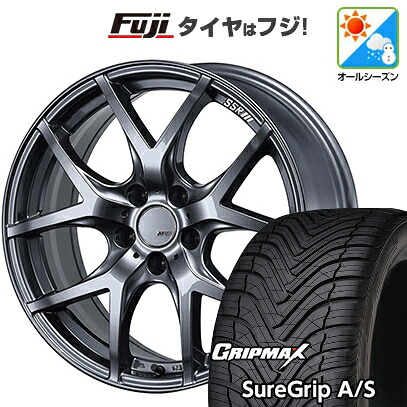【新品国産車用5穴114.3】 オールシーズンタイヤ ホイール4本セット 235/60R18 グリップマックス シュアグリップ オールシーズン(限定) SSR GT GTV03 グラファイトガンメタ【限定】 8J 18インチ(送料無料)
