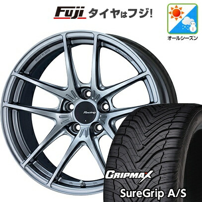 【新品国産車用5穴114.3】 オールシーズンタイヤ ホイール4本セット 235/55R19 グリップマックス シュアグリップ オールシーズン(限定2024年製) ENKEI エンケイ Racing NVR5 8.5J 19インチ(送料無料)|フジ スペシャルセレクション